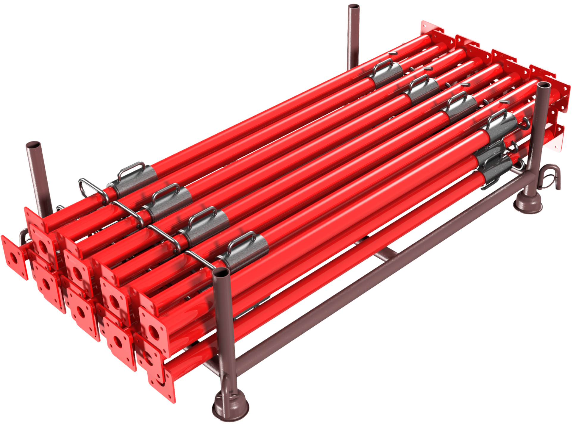 25 Stück Stützen 10KN 160-300cm, lackiert