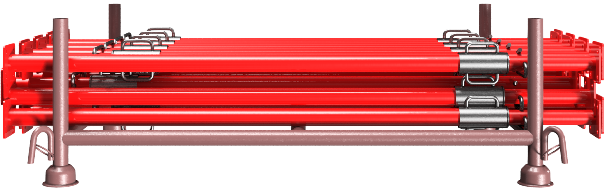 25 Stück Stützen 10KN 160-300cm, lackiert