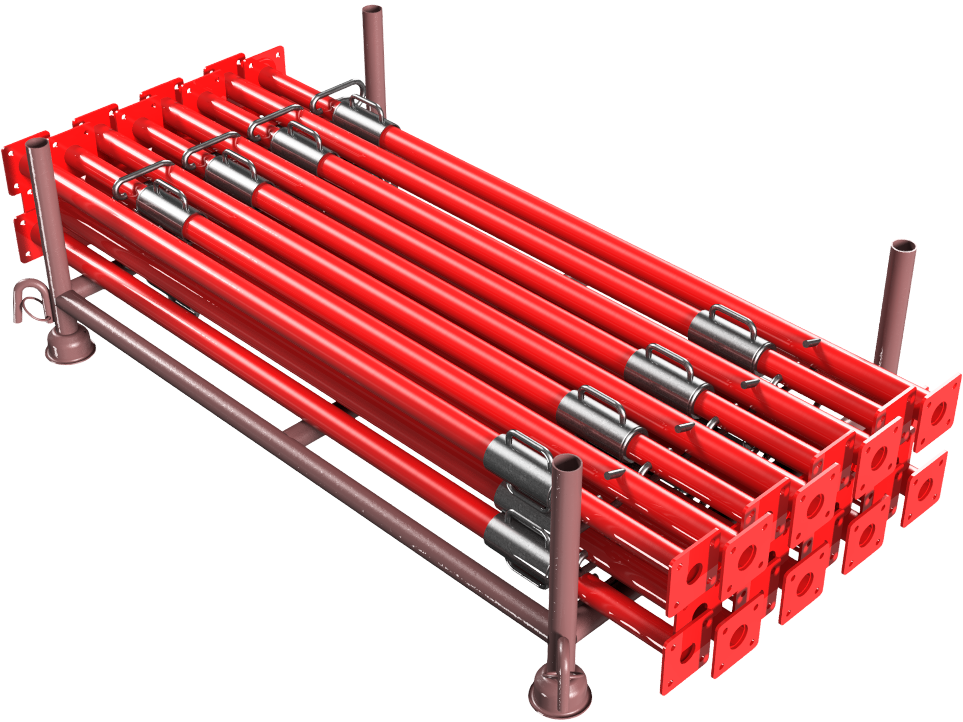 25 Stück Stützen 10KN 160-300cm, lackiert