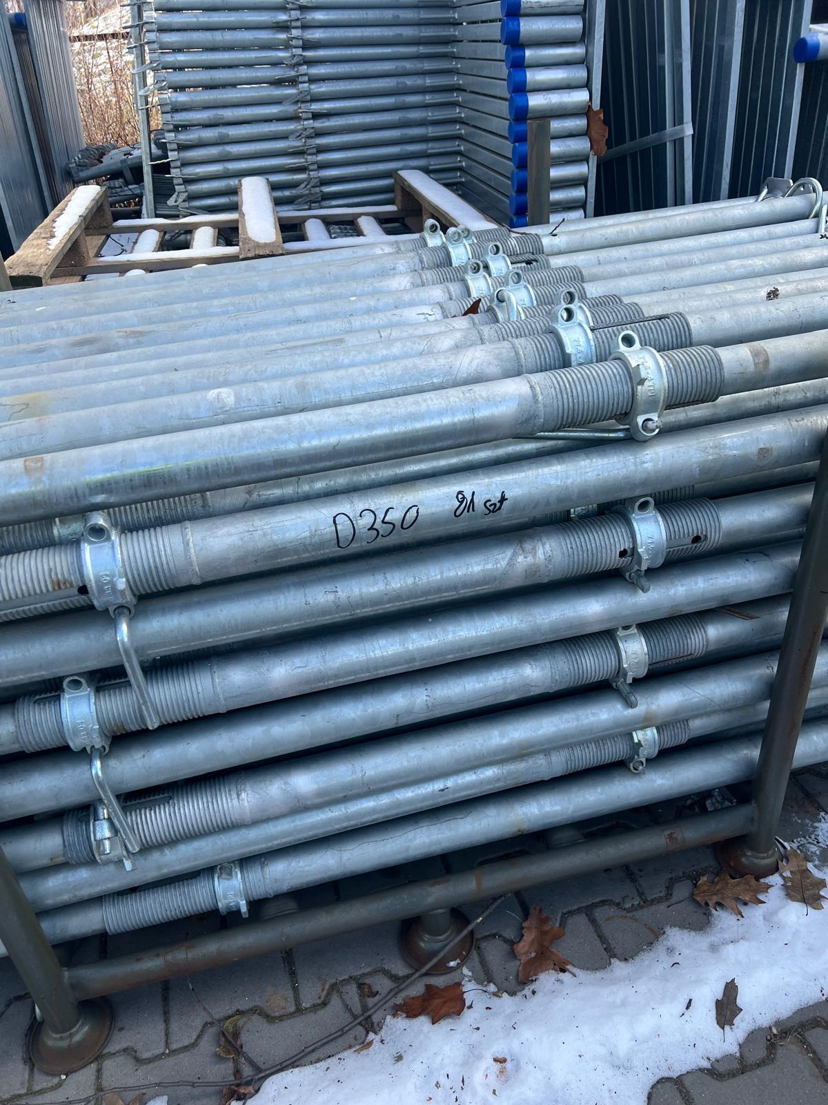 100 Stück Baustütze 20kN 160 - 300cm (verzinkt), Set