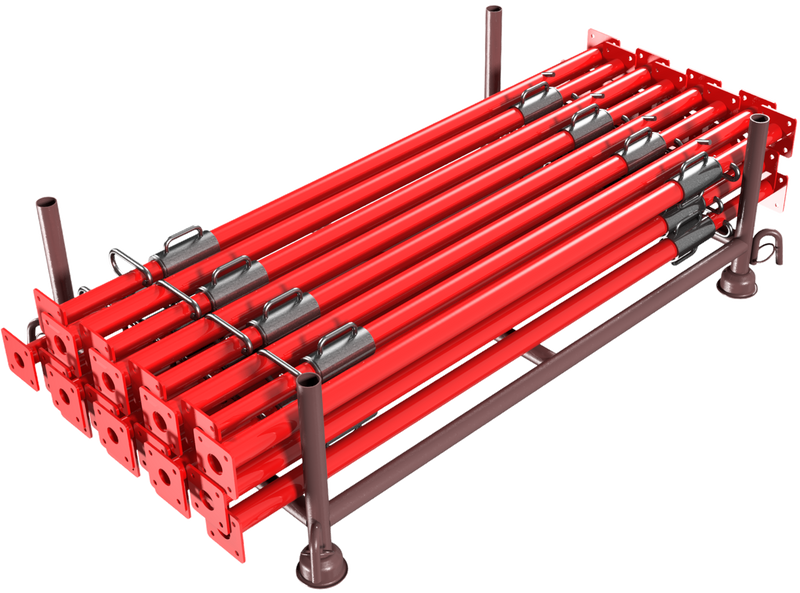 25 Stück Stützen 10KN 160-300cm, lackiert